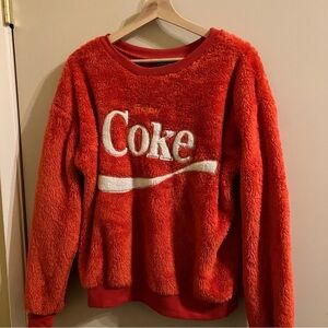 Coca Cola Red Fur Sweater